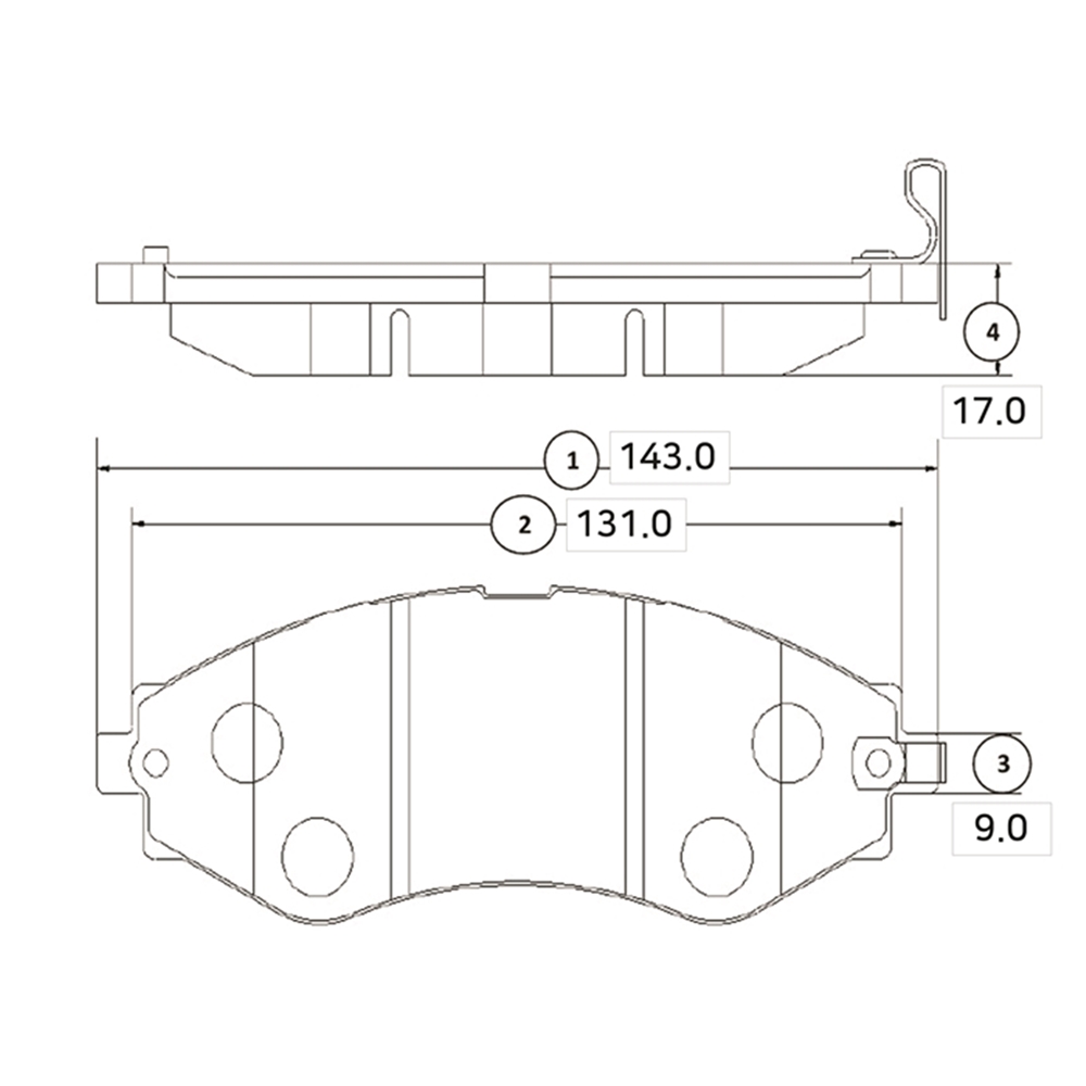 CTR GK0436 Колодки тормозные дисковые передние Chevrolet Epica 2005 ~ 2011 / Evanda2005 ~ / Lacetti 2003 ~ 201