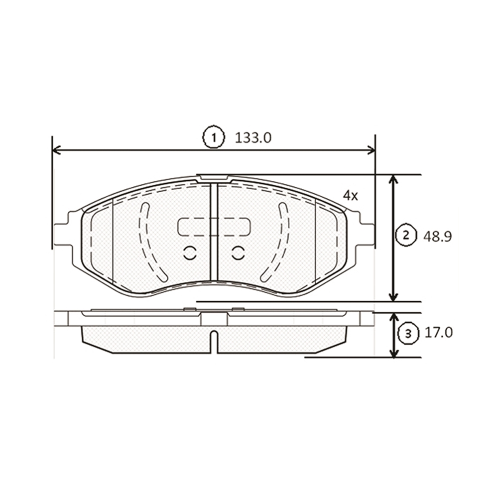 CTR GK0439 Колодки тормозные CHEVROLET Aveo 2005 ~ 2008 / Kalos 2005 ~ 2008 / Matiz 2005 ~ 2011 / Spark 2000 ~ перед прав.лев. (старый арт. CKKD-11) GK0439