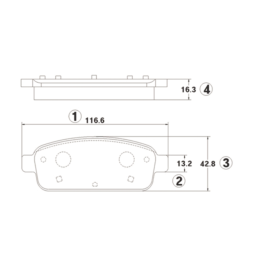 CTR GK0450 Колодки тормозные дисковые задние Opel Astra 2010 ~ / Mokka 2012 ~ / Zafira 2015 ~   Chevrolet Orlan