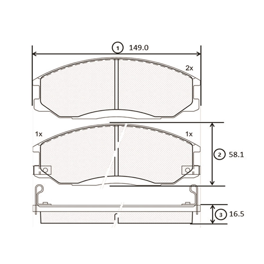 CTR GK0478 Колодки тормозные HYUNDAI H-1/SANTA FE/TRAJET/SSANGYONG REXTON 01- передние