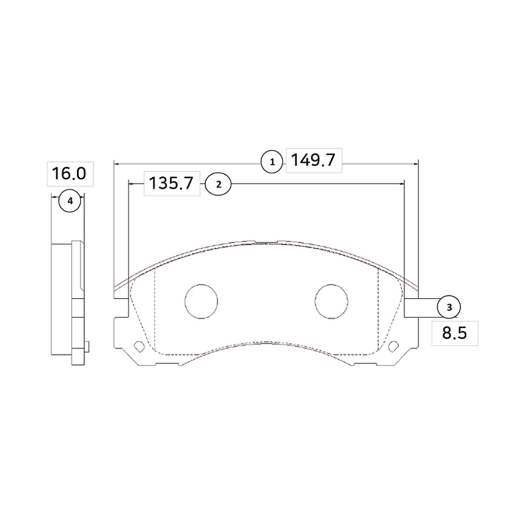 CTR GK0479 Колодки тормозные дисковые передние Mitsubishi Galant 1988 ~ 1996 / FTO 1994 ~ 2001 / Eclipse 1991 ~