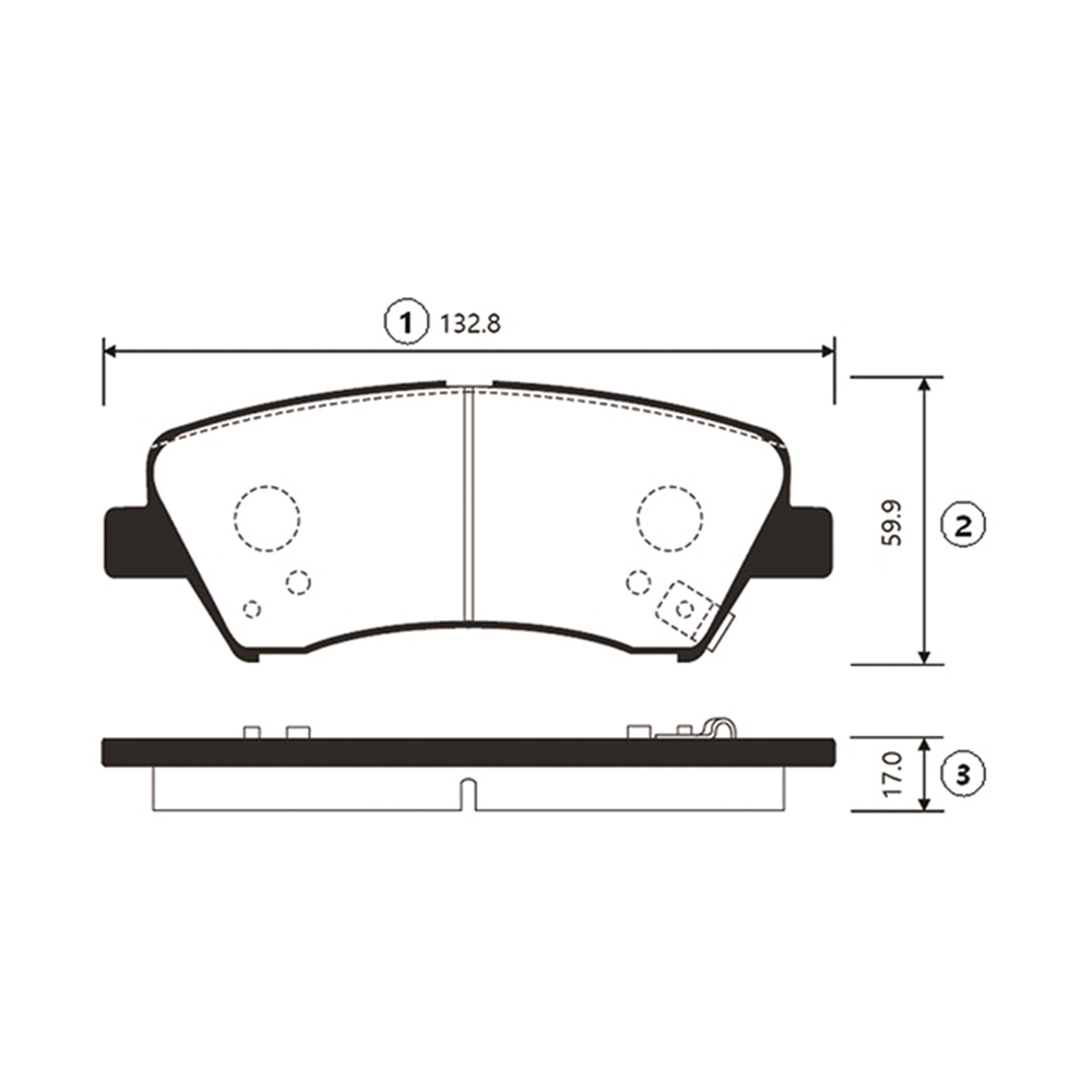 CTR GK0498 Колодки тормозные дисковые передние Hyundai Elantra 2012 ~ / i30 2011 ~ / Veloster 2011 ~   KIA Ceed