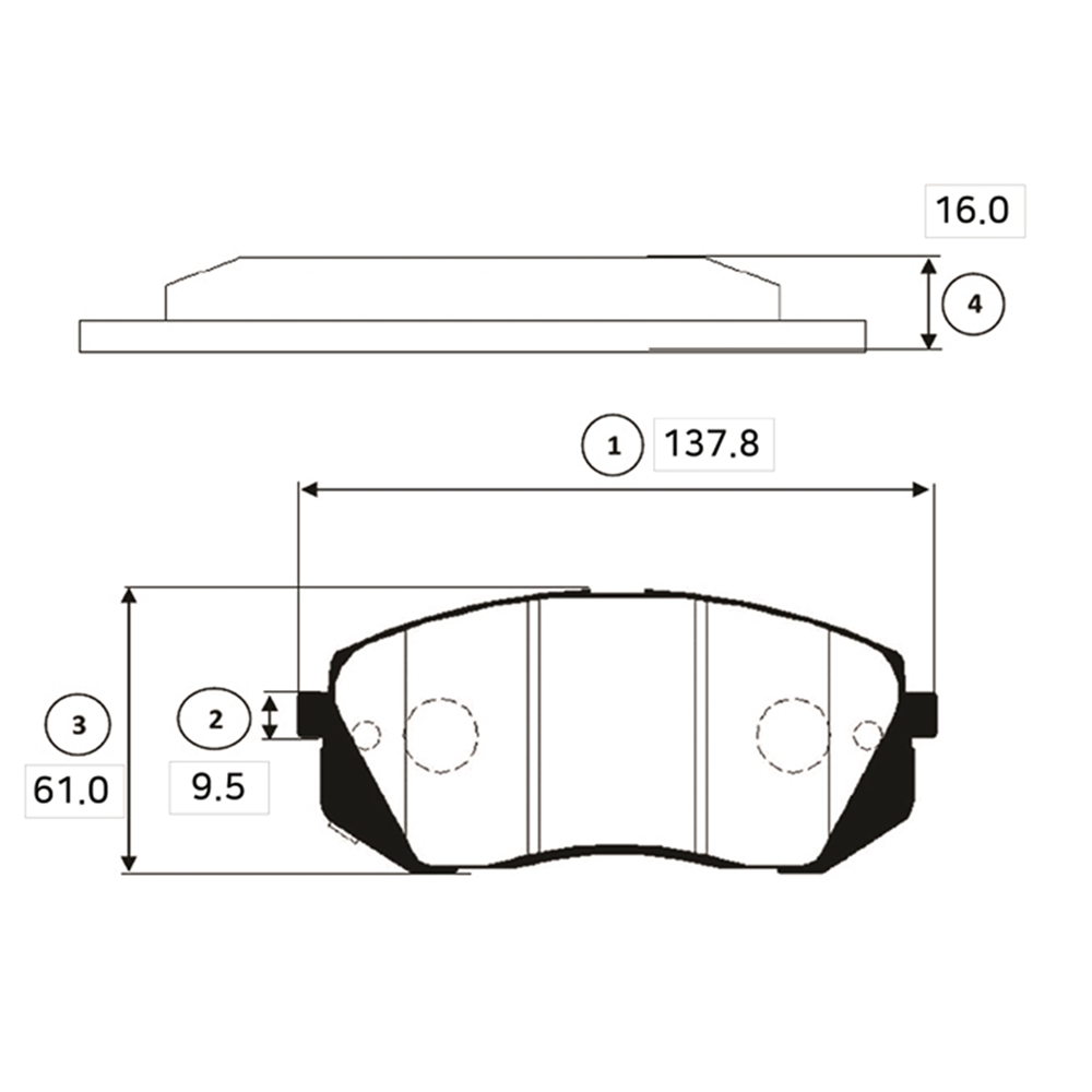 CTR GK0501 Колодки тормозные HYUNDAI i40 11- передние