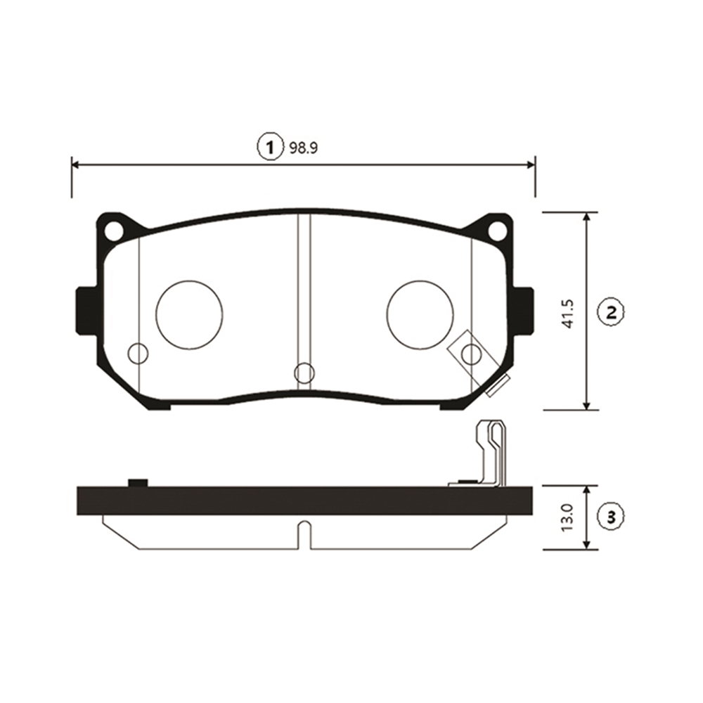 CTR GK0516 Колодки тормозные KIA SPECTRA/CARENS 00-/CLARUS 96-01/SHUMA 95- задние
