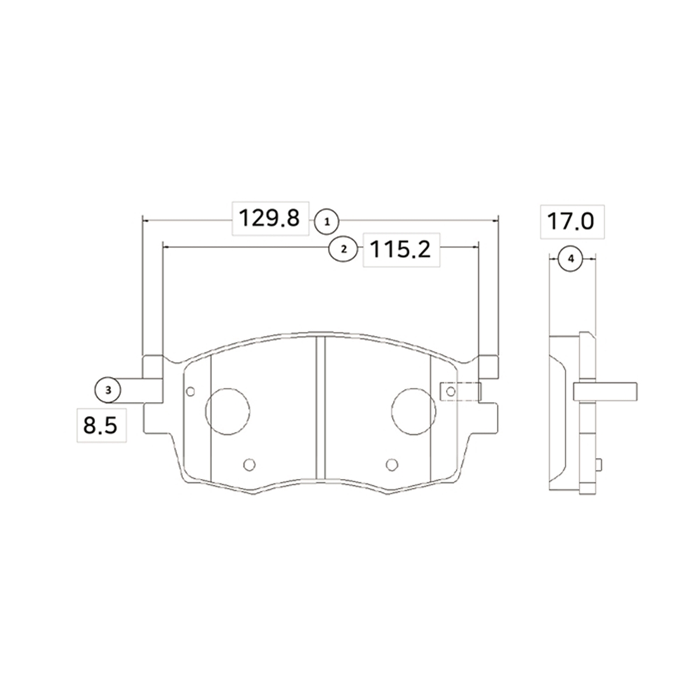 CTR GK0541 Колодки тормозные HYUNDAI 2005 ~ 2010 / i20 2008 - 2014 KIA Rio 2005 ~ 2011 перед прав.лев. (старый арт. CKKK-35) GK0541