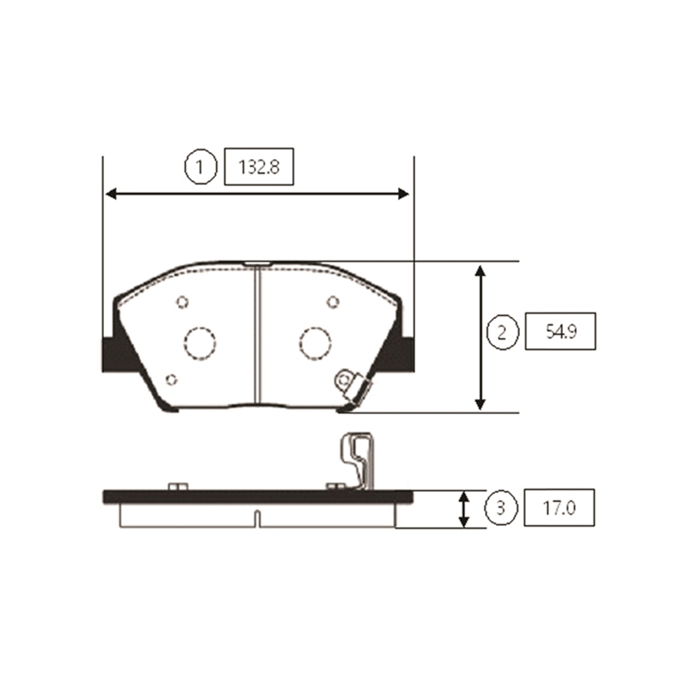 CTR GK0551 Колодки тормозные KIA OPTIMA 11- пер.