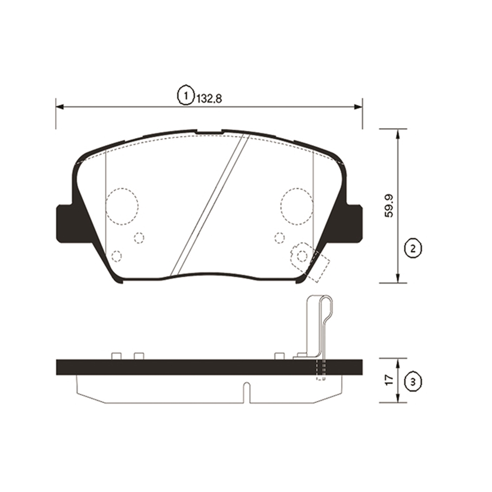 CTR GK0556 Колодки тормозные дисковые передние Hyundai I30 2011 ~ / Veloster 2011 ~   KIA Ceed 2012 ~ / Proceed