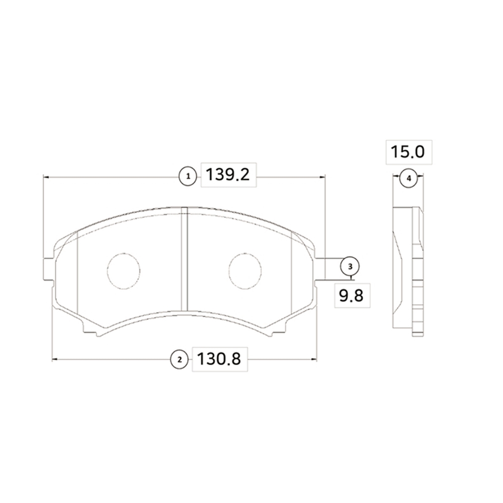 CTR GK0577 Колодки тормозные дисковые передние Mitsubishi Pajero 1989 ~ 2000 / Sigma 1990 ~ 1996 / Montero 1994
