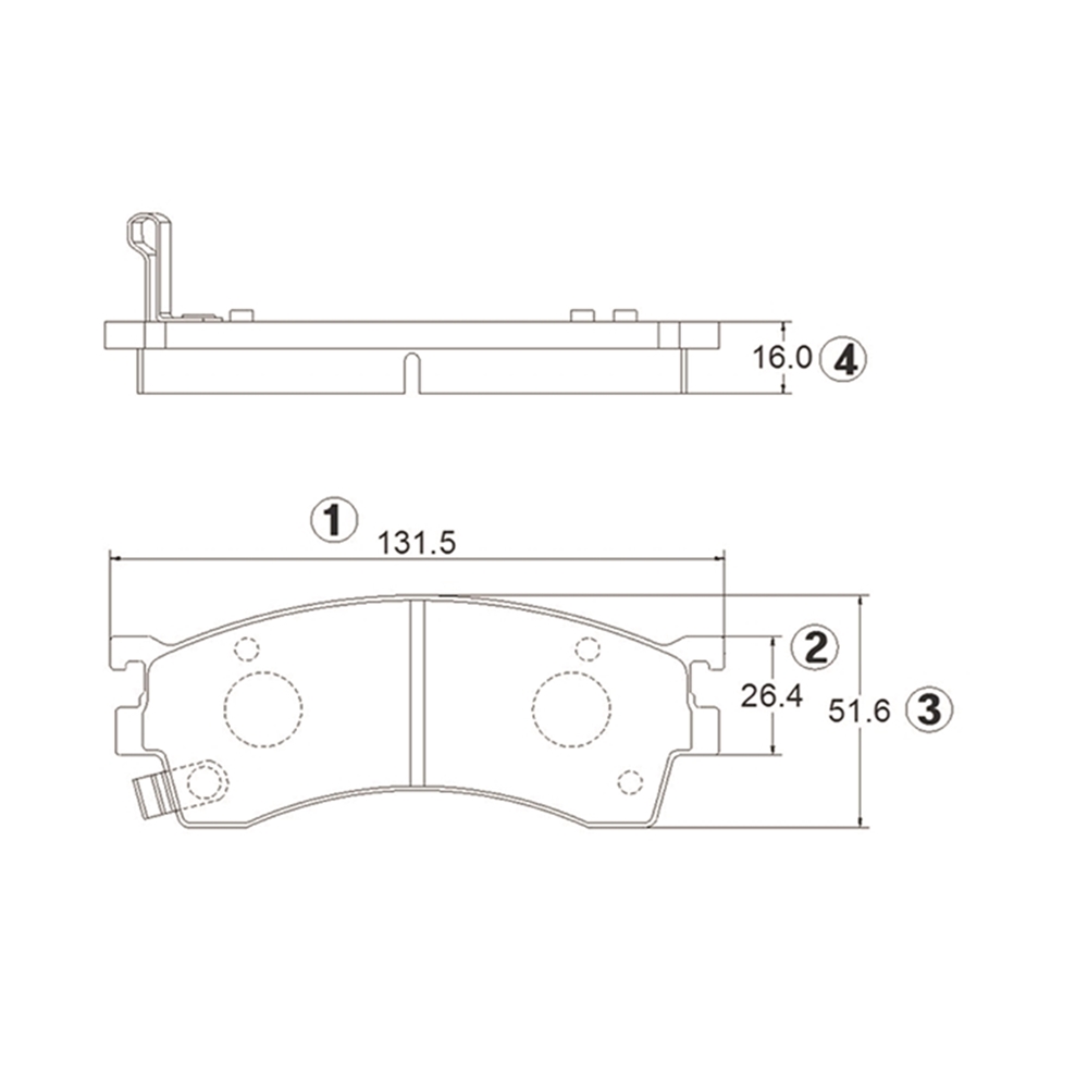 CTR GK0649 Колодки тормозные дисковые передние Mazda 626 1983 ~ 1992 / Capella 1994 ~ 2002 / Clef 1992 ~ / Cron