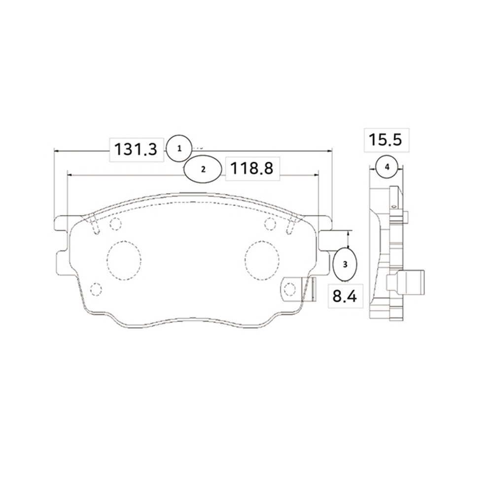 CTR GK0655 Колодки тормозные MAZDA 6 1.8 02- передние