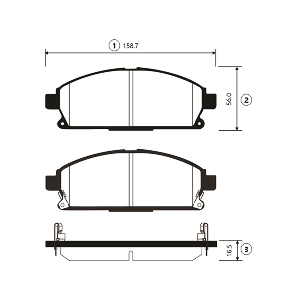 CTR GK0724 Колодки тормозные дисковые передние Nissan Pathfinder 1995 ~ 2005 / X-Trail 2001 ~ 2008 / Serena 199