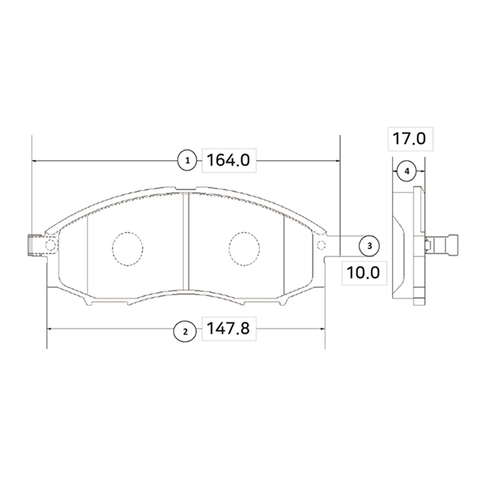 CTR GK0726 Колодки тормозные дисковые передние Nissan Navara 1992 ~ 2005 / Truck 2001 ~ 2912 / NP300 2008 ~ 202
