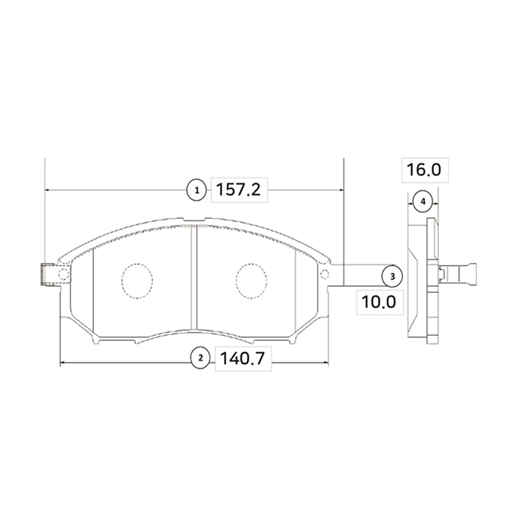 CTR GK0727 Колодки тормозные NISSAN MURANO/PATHFINDER/QASHQAI/RENAULT KOLEOS передние
