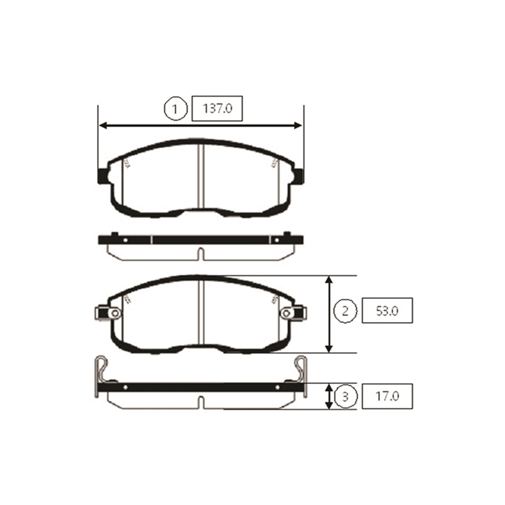 CTR GK0730 Колодки тормозные дисковые передние Nissan Teana 2003 ~ 2008 / Maxima 1988 ~ 2003 / Primera 2001 ~ /