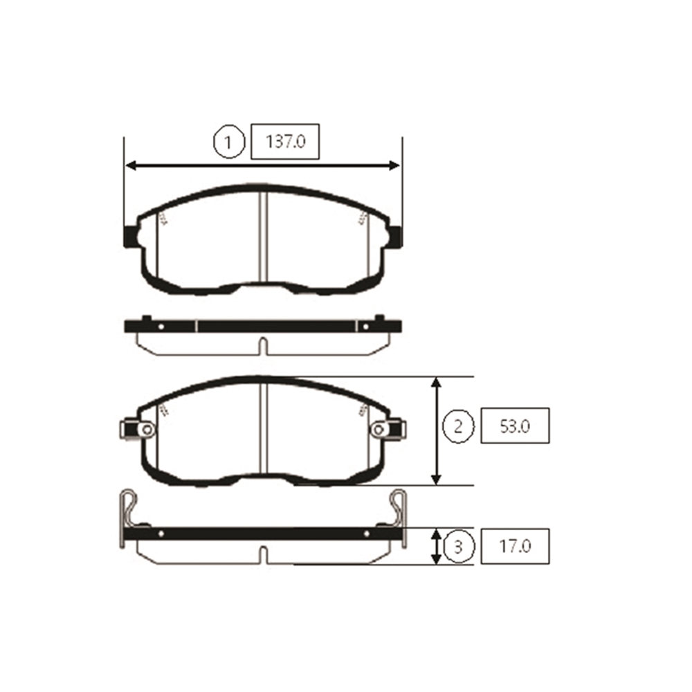 CTR GK0731 Колодки тормозные NISSAN Teana 2003 ~ 2008 / Maxima 1988 ~ 2003 / Primera 2001 ~ / Juke 2010 ~ / Silv перед прав.лев. (старый арт. CKN-16) GK0731