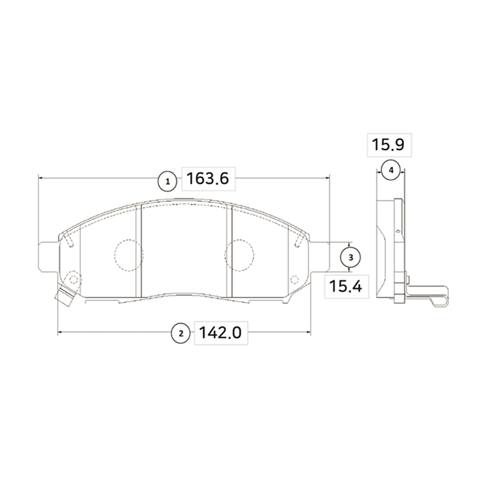CTR GK0733 Колодки тормозные дисковые передние Nissan Navara 2005 ~ / Murano 2010 ~ / Pathfinder 2005 ~ 2014 /