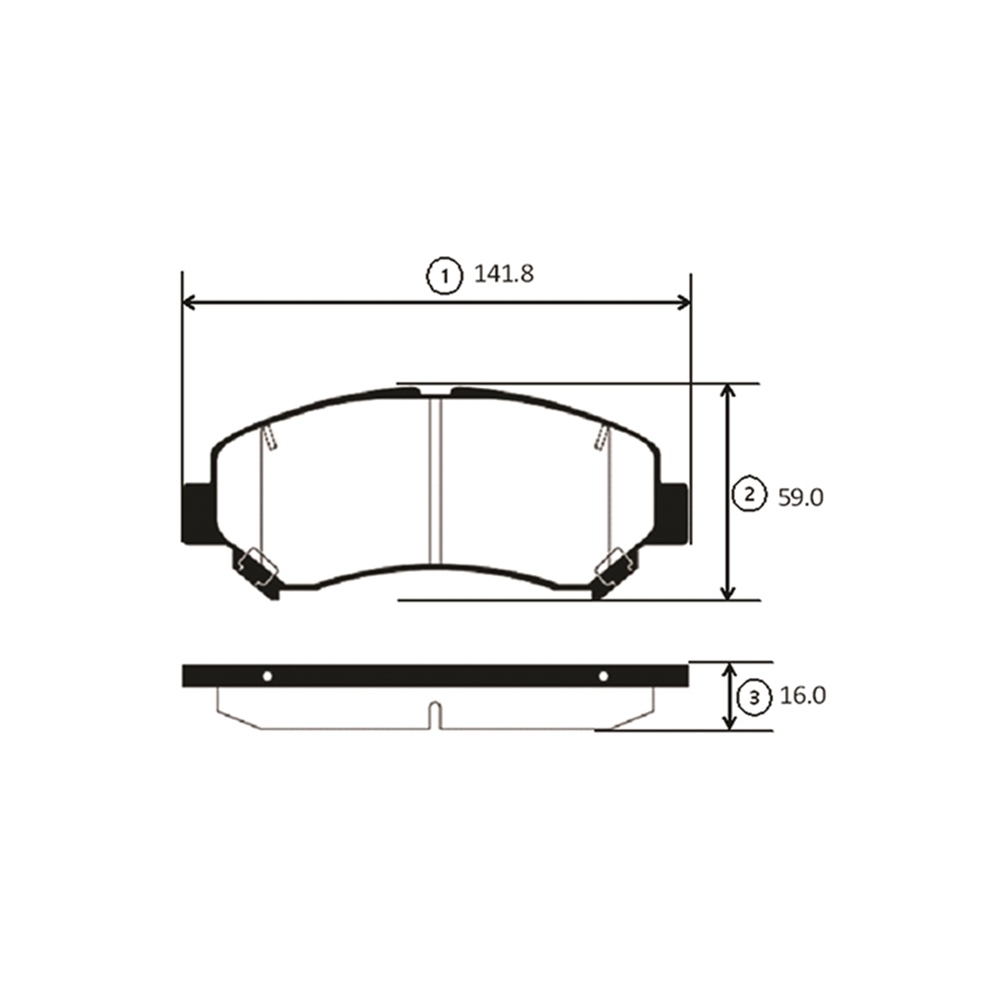 CTR GK0741 Колодки тормозные дисковые передние Nissan Qashqai 2006 ~ 2014 / Qashqai+2 2008 ~ 2014 / X-Trail 200