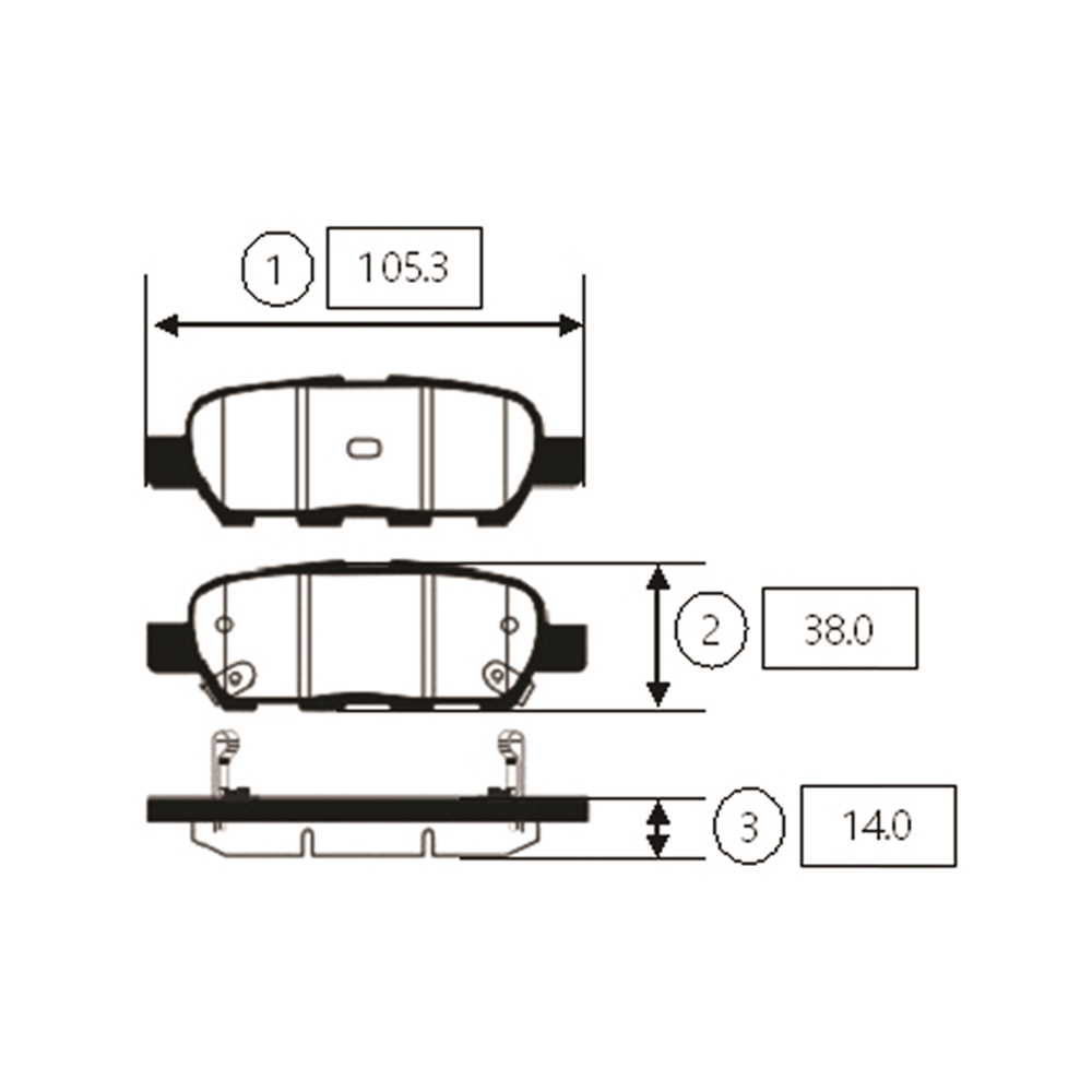 CTR GK0846 Колодки тормозные NISSAN 350Z 2002 ~ 2009 / Altima 2004 ~ 2019 / Cefiro 2003 ~ 2008 / Cima 2012 ~ / Du зад.прав.лев. (старый арт. CKN-131) GK0846