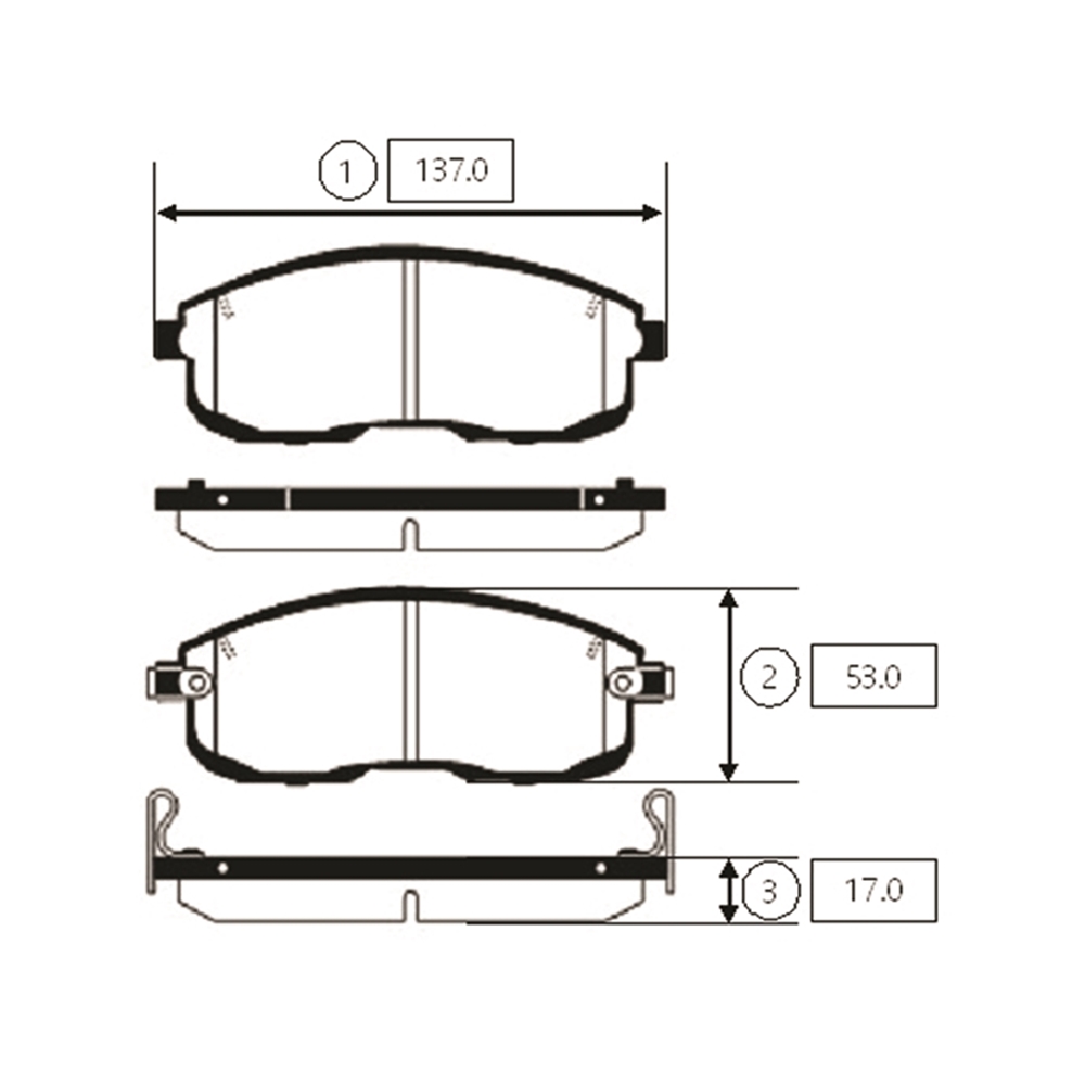 CTR GK0975 Колодки тормозные дисковые передние Nissan 180SX 1991 ~ 1999 / 200SX 1988 ~ 1994 / 350Z 2002 ~ / Alt