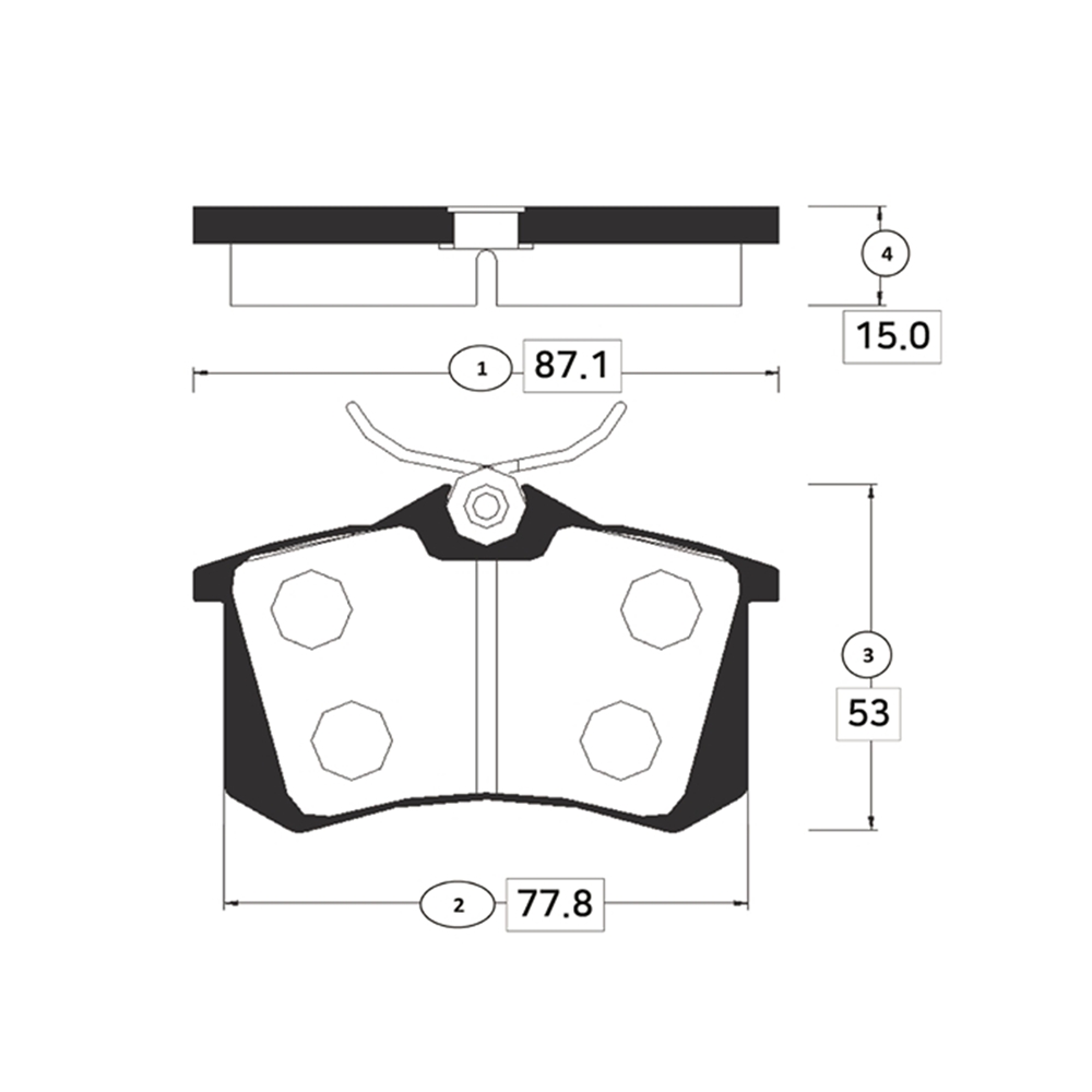 CTR GK0984 Колодки тормозные дисковые задние Audi A1 2010 ~ 2018 / A2 2002 ~ / A3 1996 ~ 2013 / A4 1997 ~ 2009