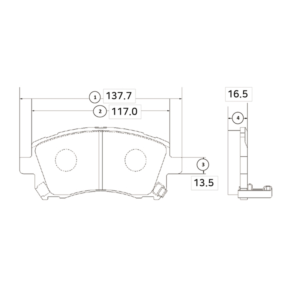 CTR GK0988 Колодки тормозные SUBARU FORESTER 97-02/LEGACY 96-03/OUTBACK 00-03 передние
