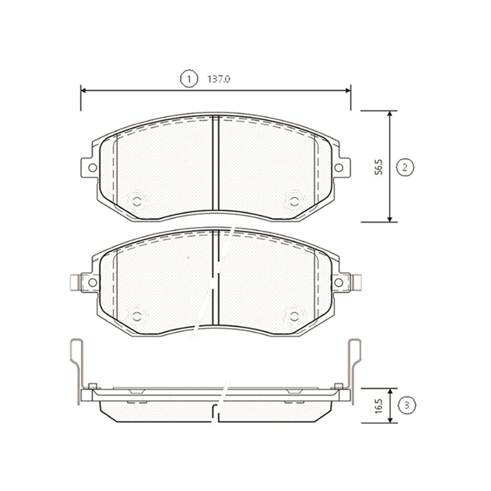 CTR GK0991 Колодки тормозные дисковые передние Subaru Forester 2002 ~ 2013 / Impreza 2002 ~ 2013 / Legacy 2003