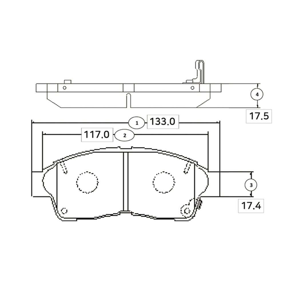 CTR GK1015 Колодки тормозные дисковые передние Toyota Caldina 1992 ~ 2000 / Camry 1991 ~ 2001 / Carina 1992 ~ 1