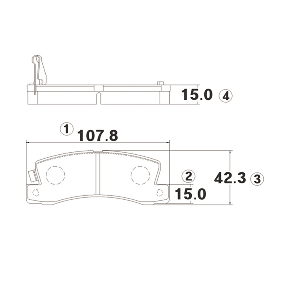 CTR GK1018 Колодки тормозные дисковые задние Toyota Avensis 1997 ~ 2003 / Caldina 1997 ~ 2002 / Camry 1990 ~ 19