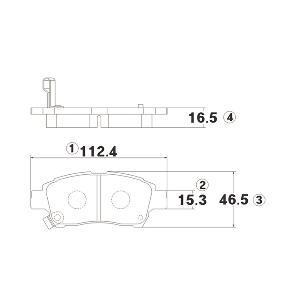 CTR GK1021 Колодки тормозные дисковые передние Toyota Yaris 1999 ~ 2006 / Vitz 1999 ~ 2005 / Probox 2002 ~ 2013
