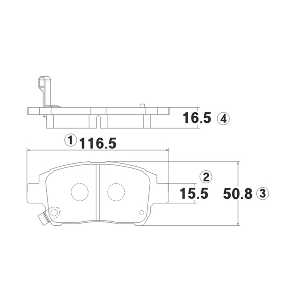 CTR GK1022 Колодки тормозные TOYOTA Prius 2000 ~ 2003 / Vitz 2003 ~ 2005 / Yaris 2001 ~ 2005 / Yaris Verso 1999 ~ перед прав.лев. (старый арт. CKT-8) GK1022
