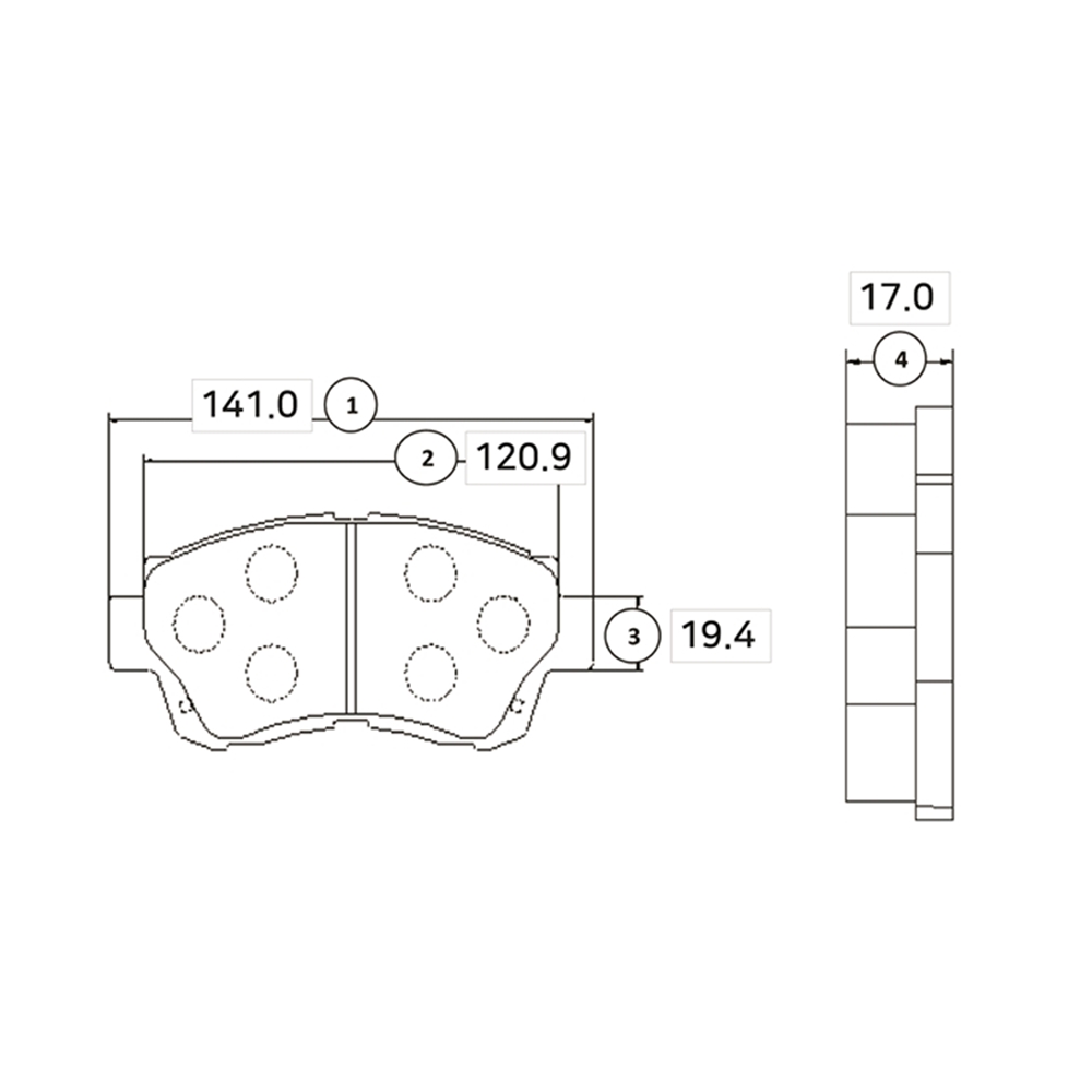 CTR GK1025 Колодки тормозные дисковые передние Toyota Camry 1991 ~ 1996 / Celica 1993 ~ 1999   Lesus LS 400 198
