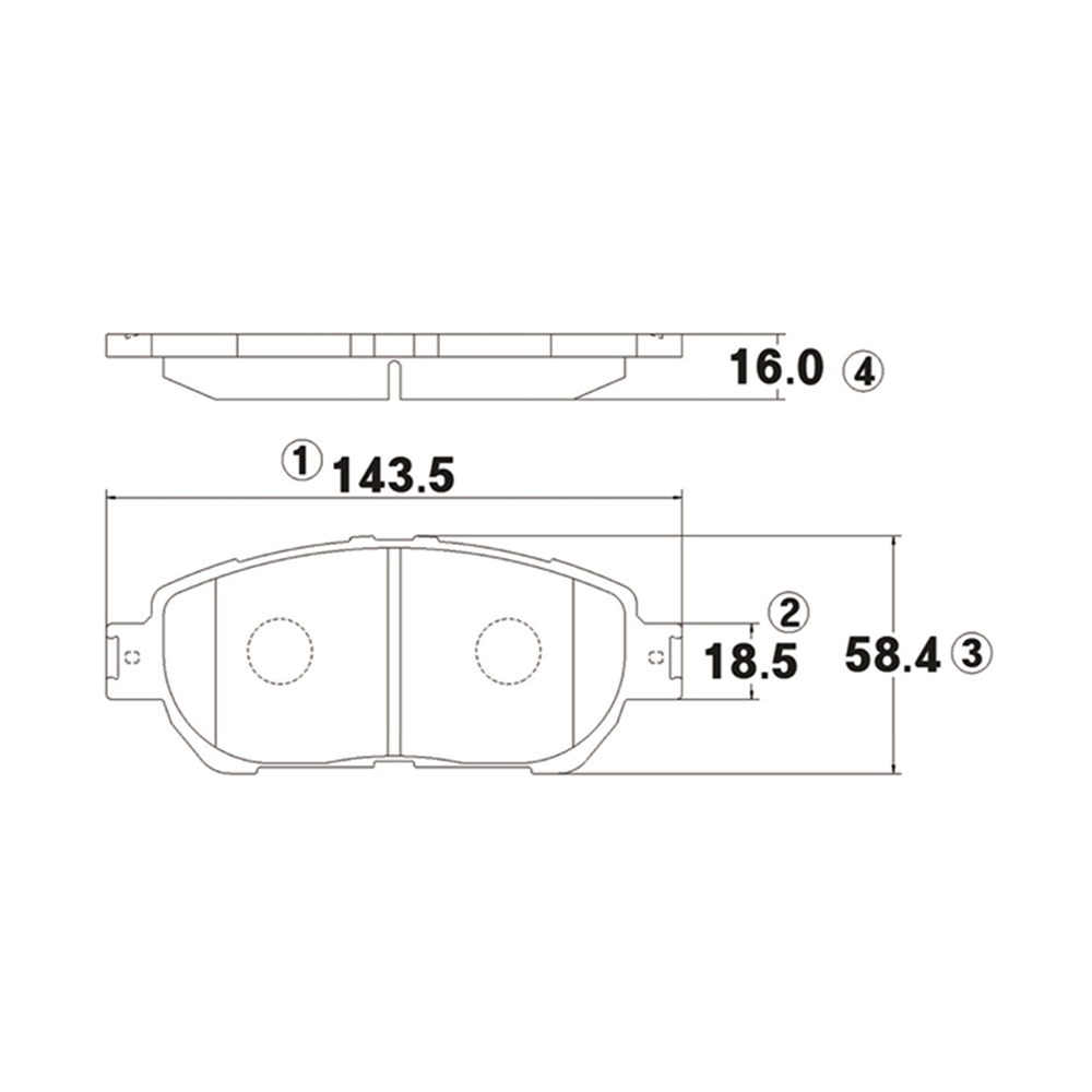 CTR GK1034 Колодки тормозные TOYOTA Alphard 2002 ~ 2008 / Avalon 2005 ~ / Caldina 2002 ~ 2007 / Estima 1999 ~ 20 перед прав.лев. (старый арт. CKT-20) GK1034