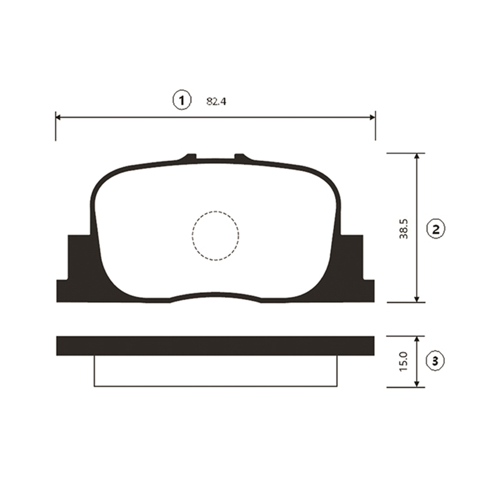 CTR GK1046 Колодки тормозные дисковые задние Toyota Caldina 2002 ~ 2007 / Camry 1991 ~ 2006 / Chaser 1992 ~ 199