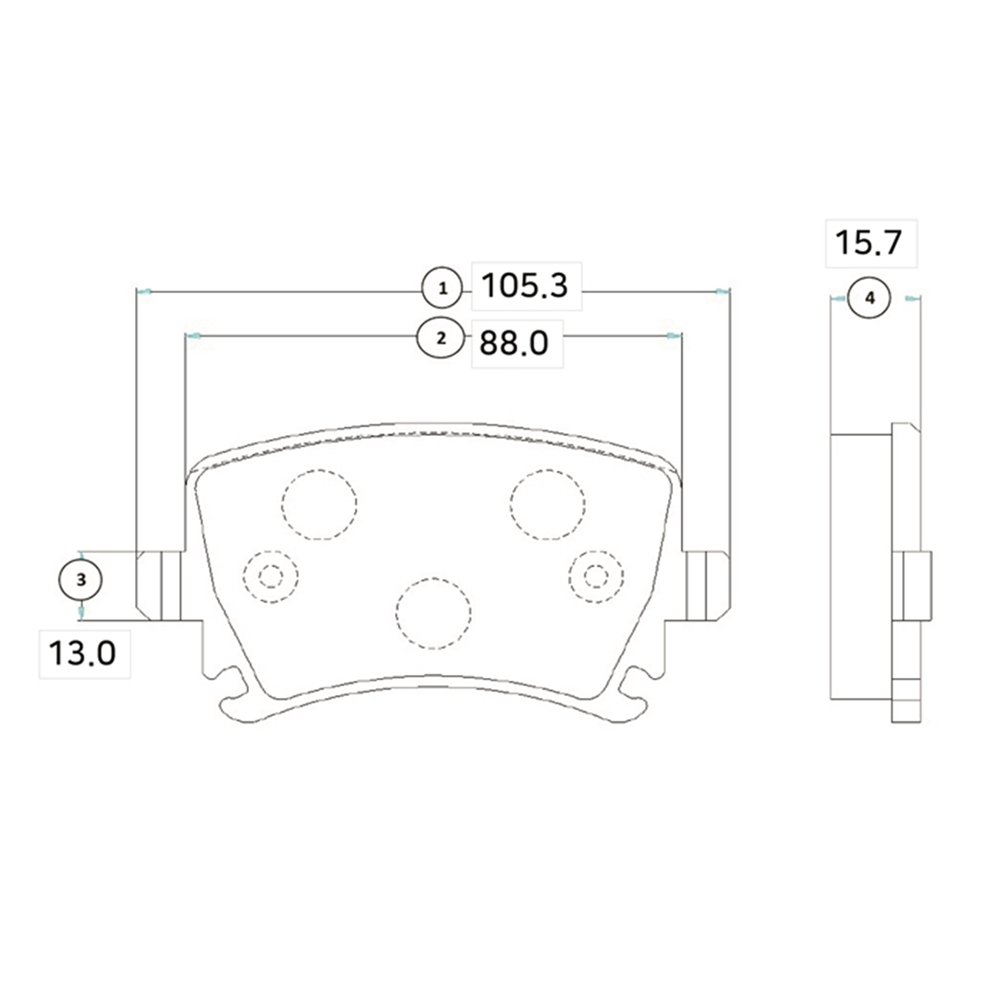CTR GK1235 Колодки тормозные VW TOURAN 03-/CADDY/G5/G6 задние