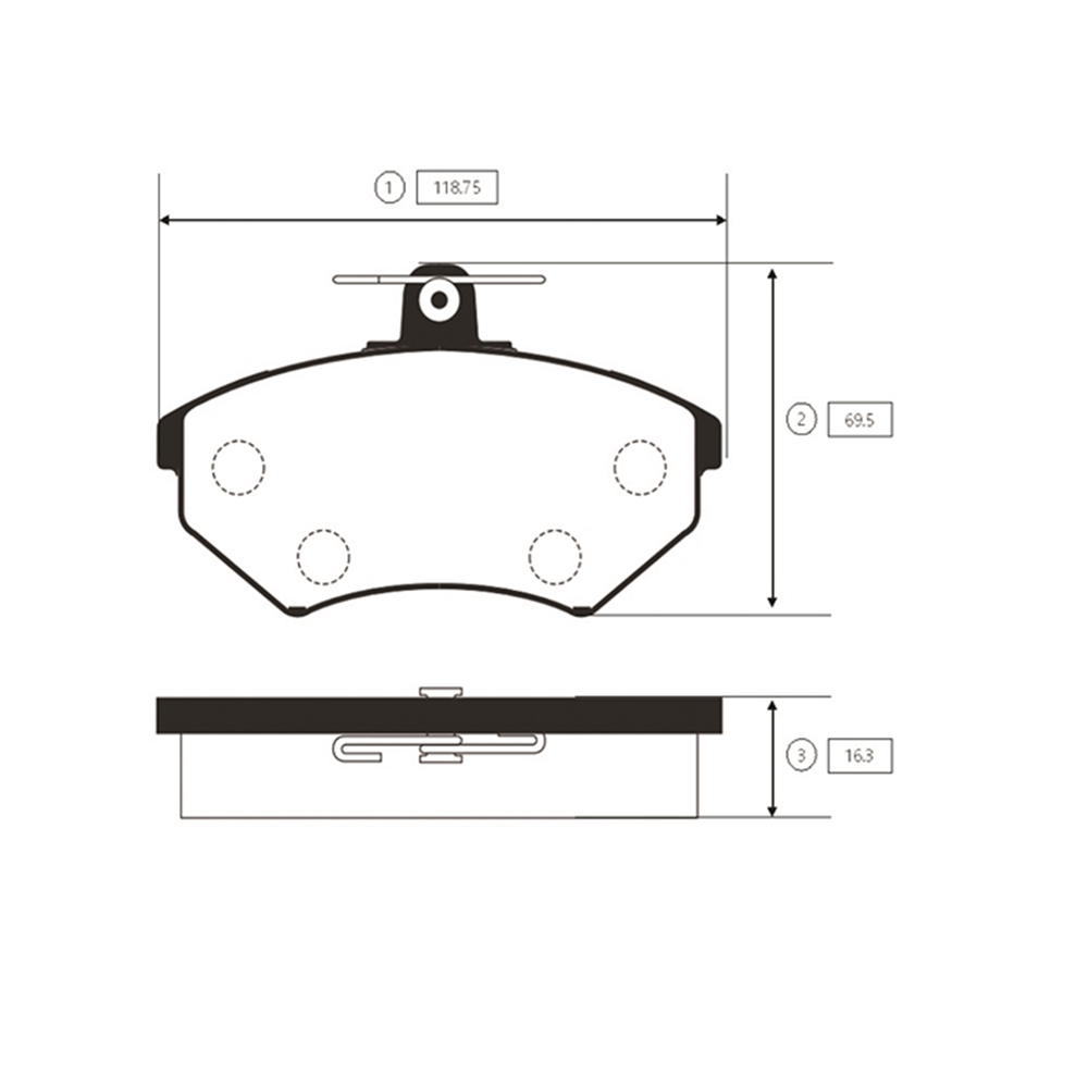 CTR GK1242 Колодки тормозные AUDI А80/VW 87-97 передние
