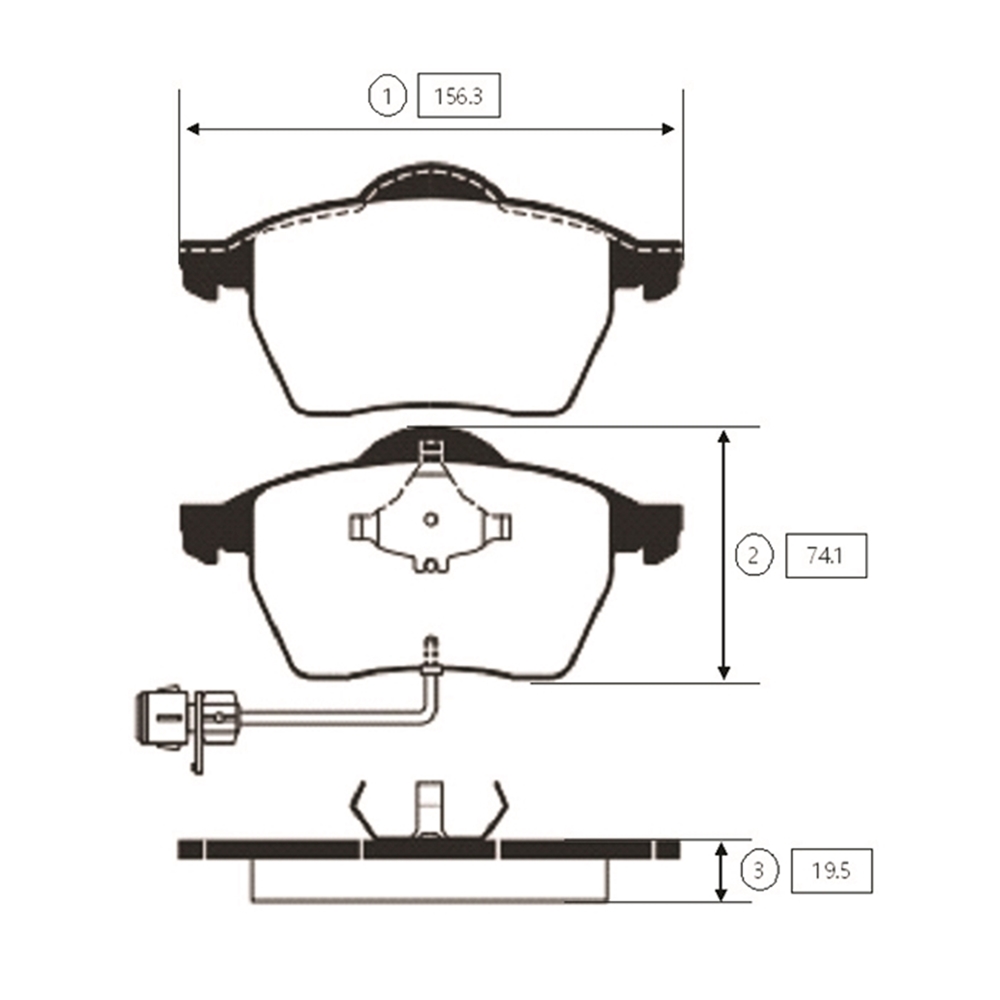 CTR GK1253 Колодки тормозные AUDI А100 91-94/А6 95-97 передние