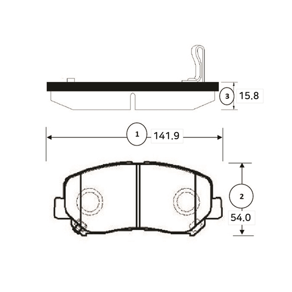 CTR GK1354 Колодки тормозные дисковые передние Mazda CX-5 2011 ~ 2020   Jeep Cherokee 2018 ~   Dodge Dart 2012
