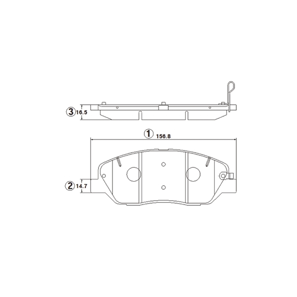 CTR GK1384 Колодки тормозные дисковые передние Hyundai Entourage 2006 ~ 2010 / Genesis 2008 ~ 2014 / Grand Sant