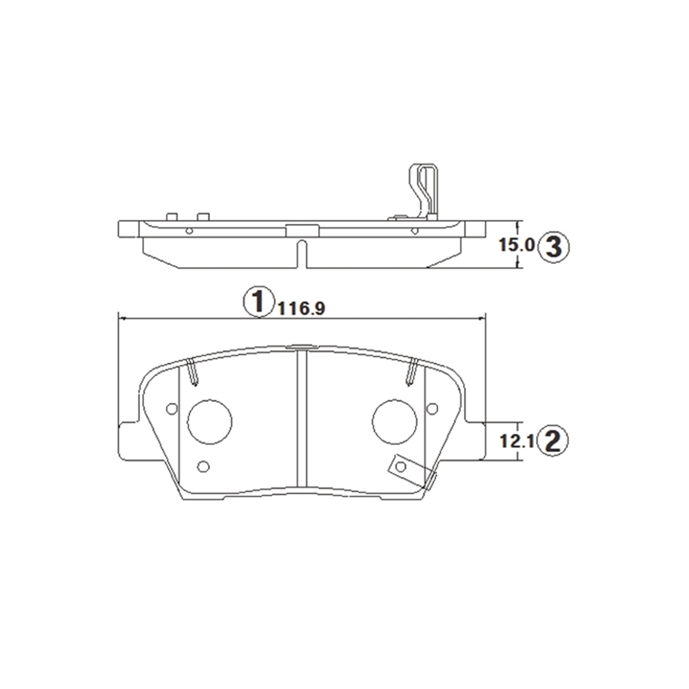 CTR GK1413 Колодки тормозные дисковые задние Hyundai Equus (Centennial) 2009 ~ 2015 / Entourage 2006 ~ 2010 / G