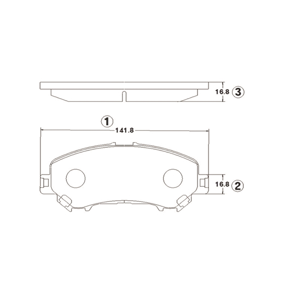 CTR GK1423 Колодки тормозные NISSAN Qashqai 2008 ~ 2021 / Rogue 2013 ~ 2020 / X-Trail 2014 ~ 2019 / Espace 2015 перед прав.лев. (старый арт. CKN-149) GK1423