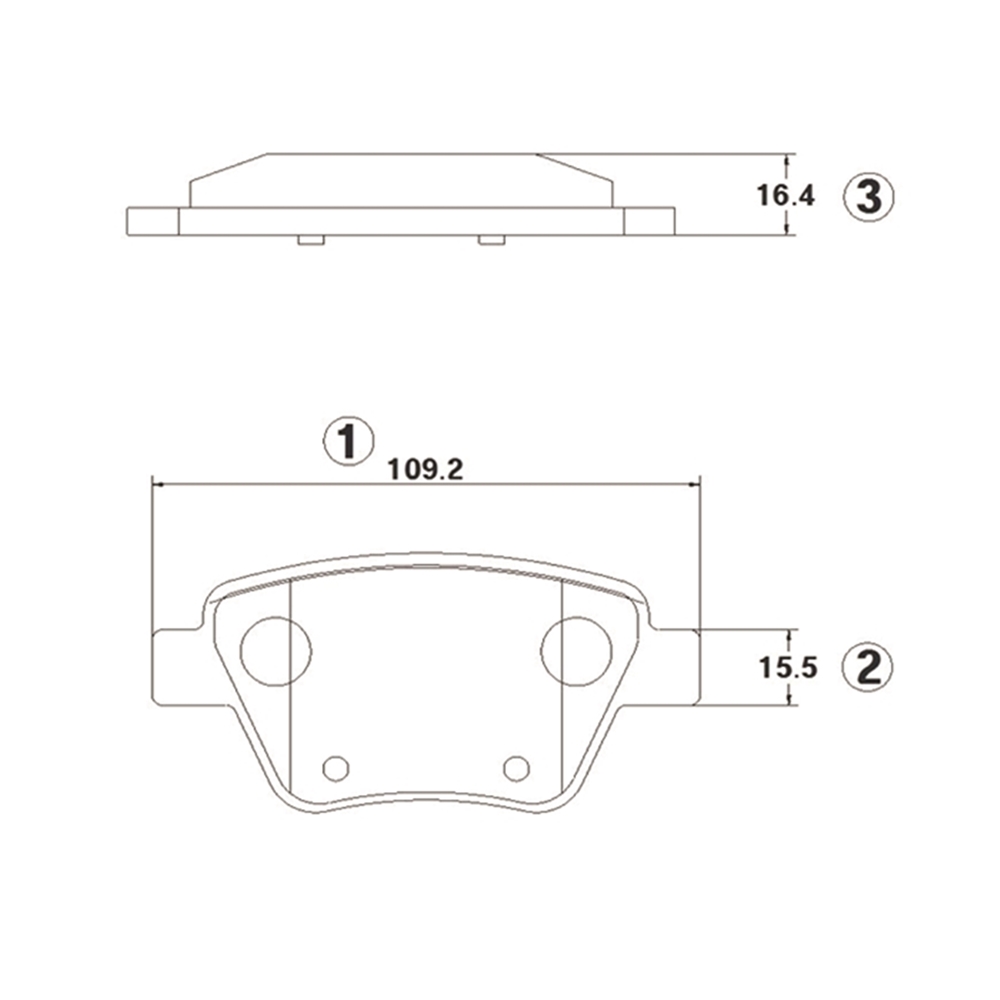 CTR GK1427 Колодки тормозные дисковые задние VW Beetle 2011 ~ 2016 / Caddy 2010 ~ 2015 / Eos 2010 ~ 2015 / Golf