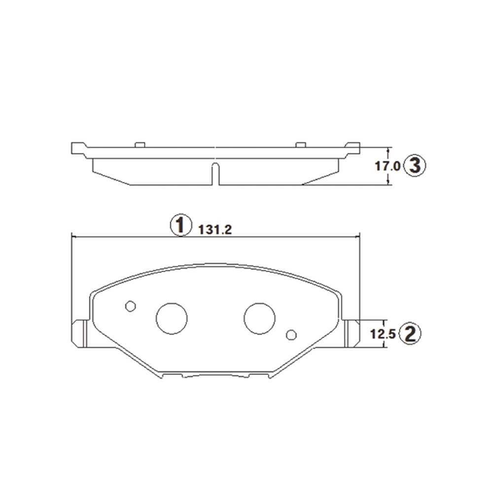 CTR GK1428 Колодки тормозные дисковые передние VW Ameo 2016 ~ 2020 / Polo 2009 ~ 2014 / Polo V Sedan 2015 ~ 202