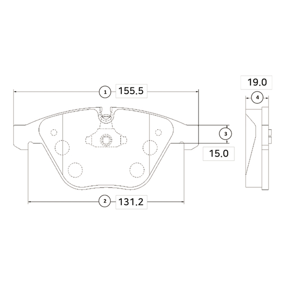 CTR GK0009 Колодки тормозные дисковые передние BMW 3 2005 ~ 2013 / 5-series 2003 ~ 2011 / 6-series 2004 ~ 2011