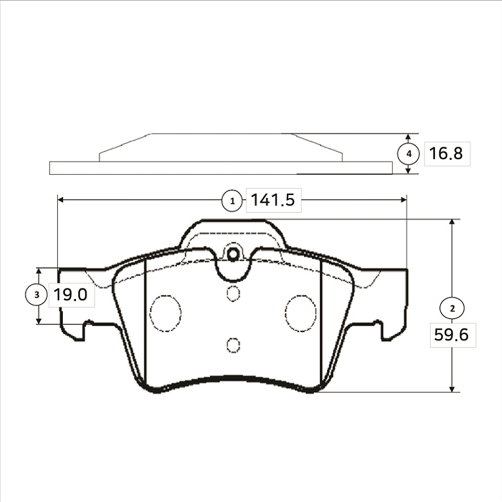 CTR GK0080 Колодки тормозные дисковые задние Mercedes G-class 2012 ~ / GL 2006 ~ 2010 / ML 2007 ~ 2012 / R-clas