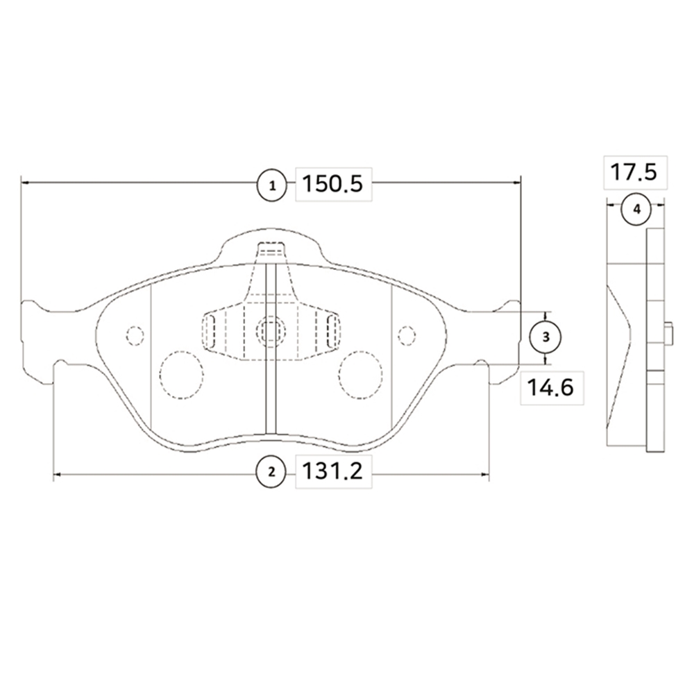 CTR GK0160 Колодки тормозные FORD Fiesta 2001 ~ 2008 / Fusion 2002 ~ 2012 / Puma 2000 ~ 2002 MAZDA 2 2002 ~ 20 перед прав.лев. (старый арт. CKF-15) GK0160