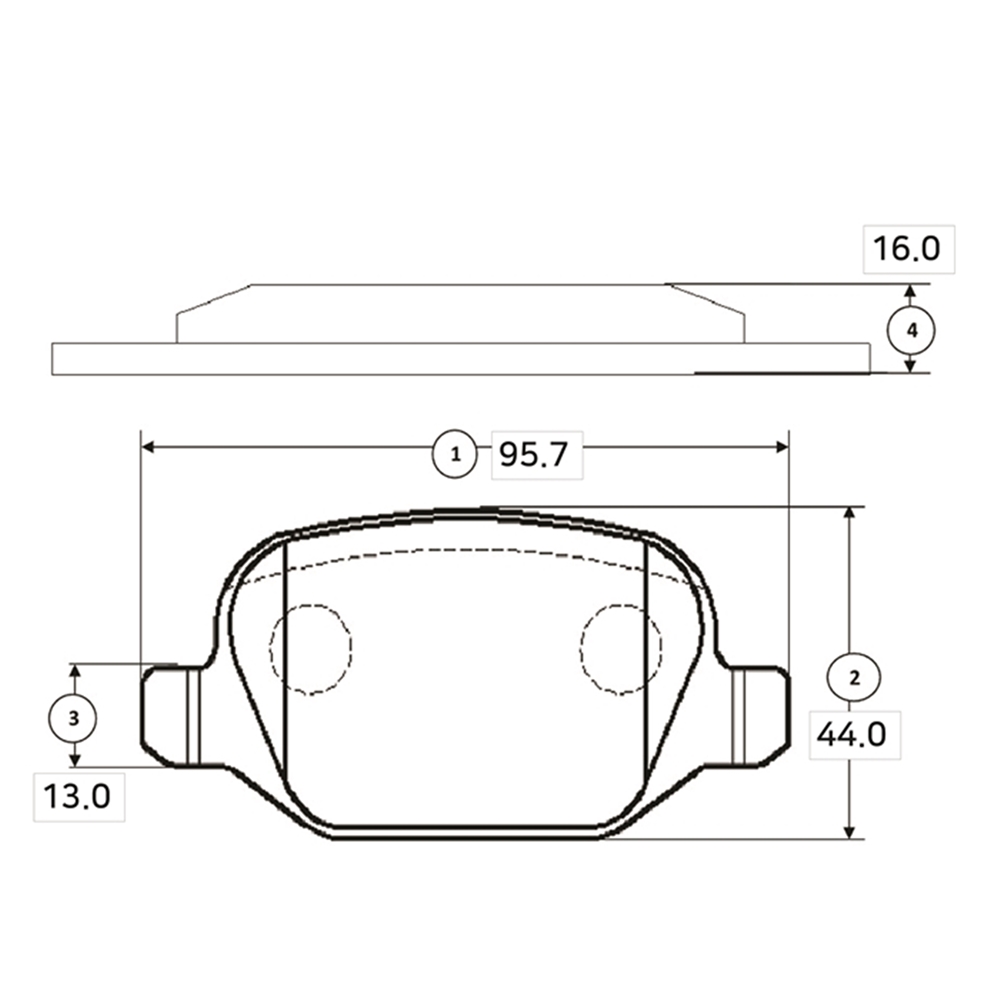 CTR GK0243 Колодки тормозные дисковые задние Fiat 500 2008 ~   LANCIA Musa 2003 ~ 2011