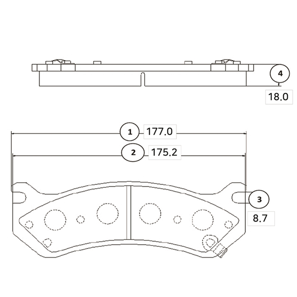 CTR GK0248 Колодки тормозные дисковые передние HUMMER H2 2003 ~ 2009   Cadillac Escalade 1998 ~ 2006   Chevrole