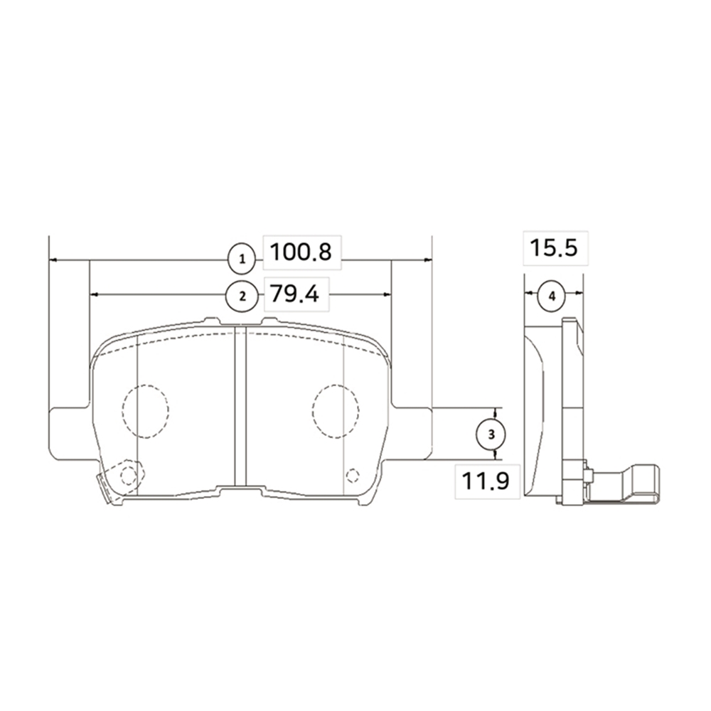 CTR GK0332 Колодки тормозные HONDA NSX/ACURA NSX зад.