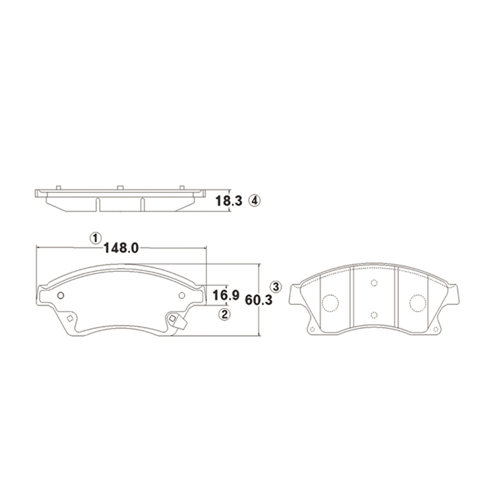 CTR GK0449 Колодки тормозные дисковые передние Chevrolet Aveo 2011 ~ / Cruze 2008 ~ / Sonic 2011 ~   Opel Astra