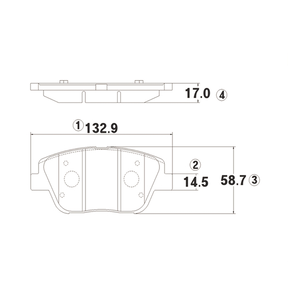 CTR GK0552 Колодки тормозные дисковые передние Hyundai Sonata 2010 ~   KIA Optima 2012 ~